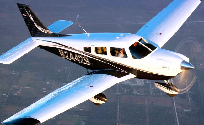 piper aircraft in flight for an airplane appraisal